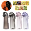 Flavored Water Bottle with Taste Pods Magic Gourde Tasting Drinking Bottle Fruit Flavor Air Sports Outdoor Waterfles Water Cup