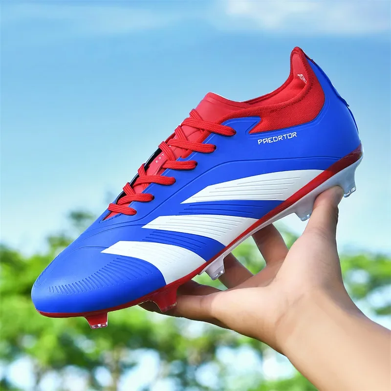 Men TF/FG Soccer Shoes Futsal Original Society Football Boots Professional Ultralight Football Shoes Women Non Slip Cleats Tenis 5