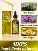 Huile essentielle de mise en évidence des fesses, raffermissant, liftant, repulpant, nourrissant, traitement de massage, courbe, 3 jours 4
