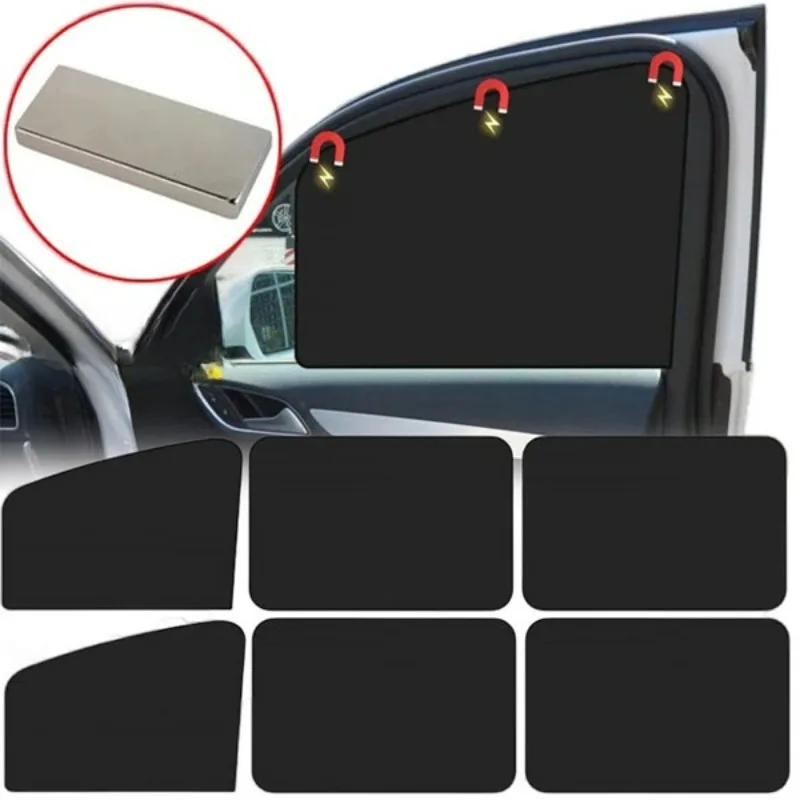 Magnetic Car Sun Shade UV Protection Car Curtain Window Sunshade Side Mesh Sun Visor Summer Protection Auto Film