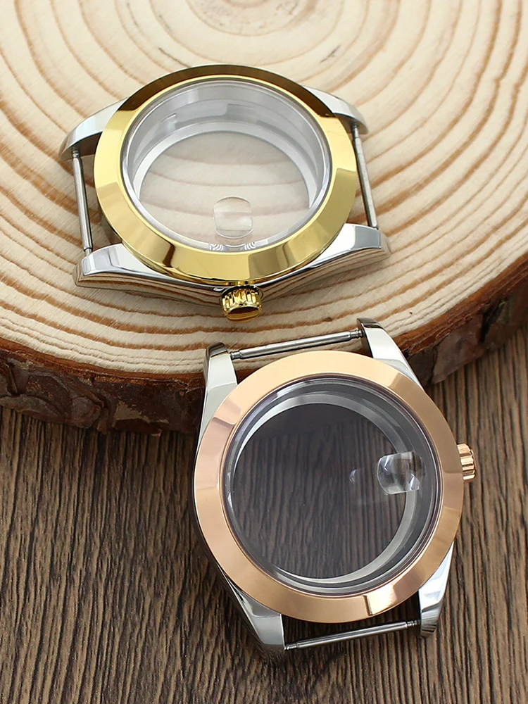 36/39 MM stil für Datejust Oyster Uhrengehäuse Schräge Lünette Saphirglas Für NH35 NH36 NH34 4R36 8215 movt PVD 316L Zubehör – Detail 3