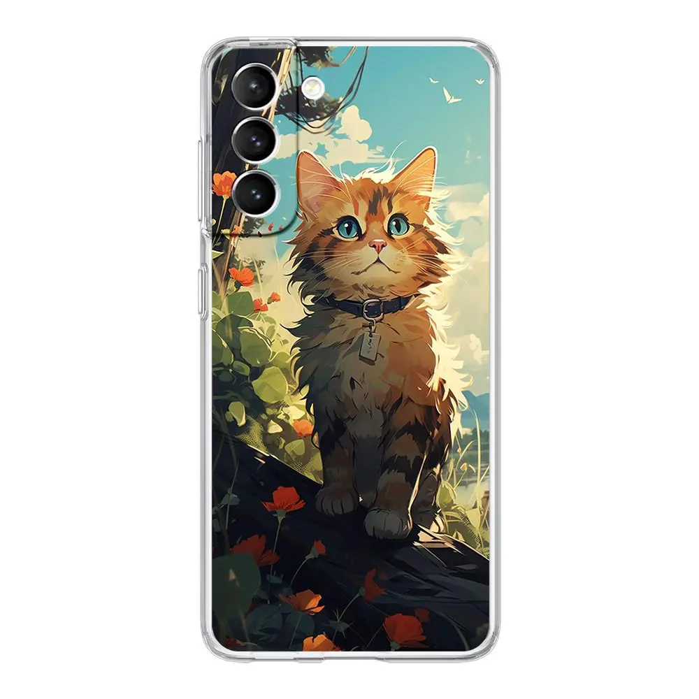Adorable Cartoon Cat Phone Case - Ultra Plus Cover