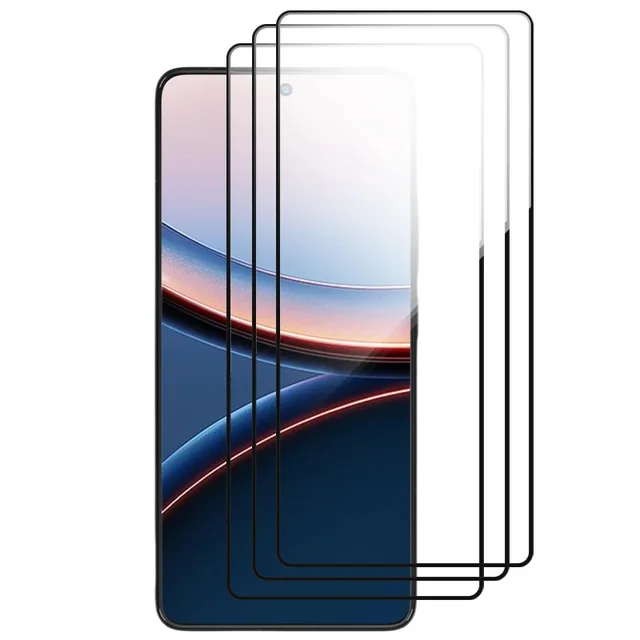 MOBYDEFEND 3-Pack Case-Friendly Screensavers Gehard Glas Geschikt Voor Xiaomi 15t Pro Screenprotectors Voor Xiaomi Xiaomi 15t Pro Transparant 162500737