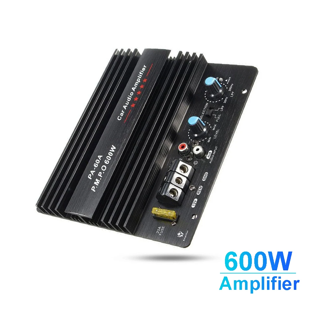 600W Amplifier Board 12V Car Audio Power Amplifier Board Lossless Subwoofer Bass