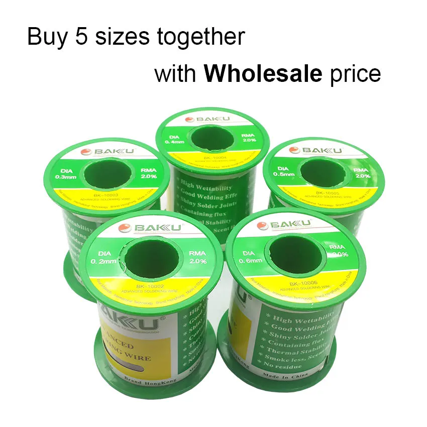 0.2/0.3/0.4/0.5/0.6mm 2.0% Tin Lead Free Melt Rosin Core Solder Wire soldering wire