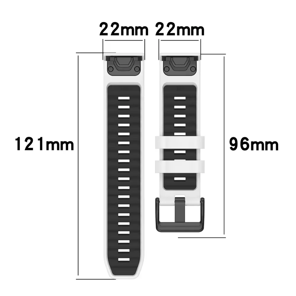 Durable Silicone Quick Fit Wristband Bracelet Strap for Multi-Size Smartwatches