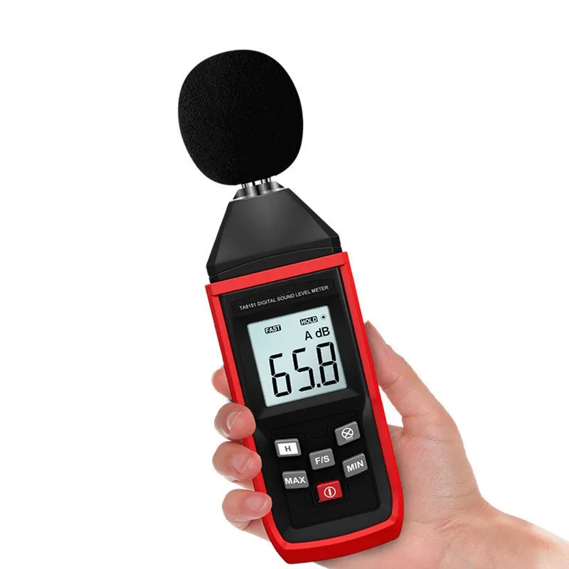 Digital Sound Level Meter Noise Tester Sound Detector Decible Monitor 30-130dB Audio Measuring Instrument Alarm