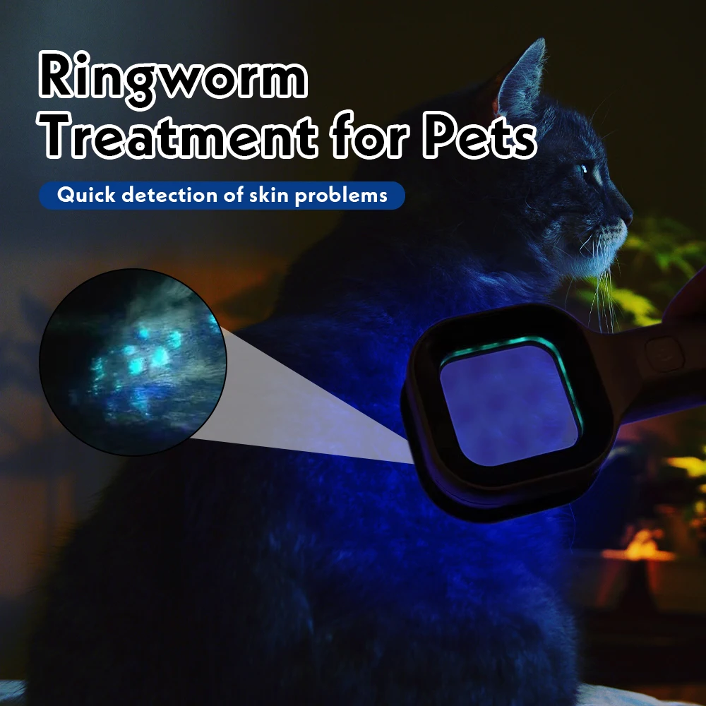 Veterinary Woodard Lamp 365nm UVA LED Light Source Pet Medical Wood lamp For Pet