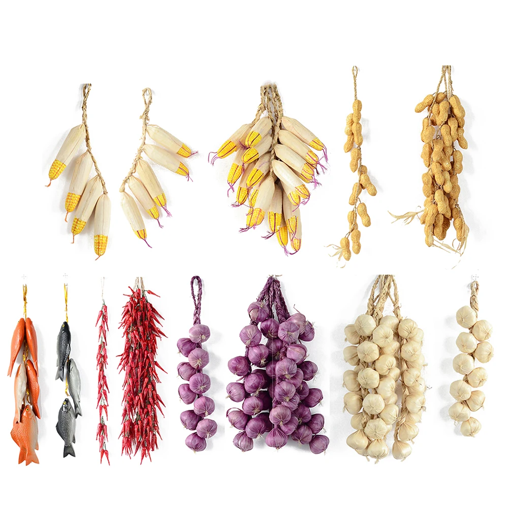 Artificial Simulation Fake Decorative Food Foam Vegetables Fruit Onion Garlic Corn Pepper Photography Props Home Kitchen Decor