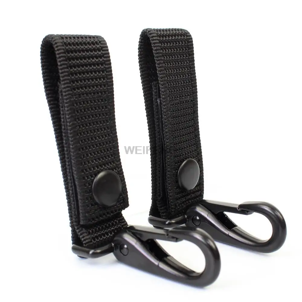Kyrio 5 stks Tactische Opknoping Riem Karabijnhaak Molle Webbing Gesp Strap Clip Rugzak Tape Sleutelhangers Gear Karabijnhaak Clip Opknoping Gesp Riem Sleutelhanger Houder voor Outdoor Camping
