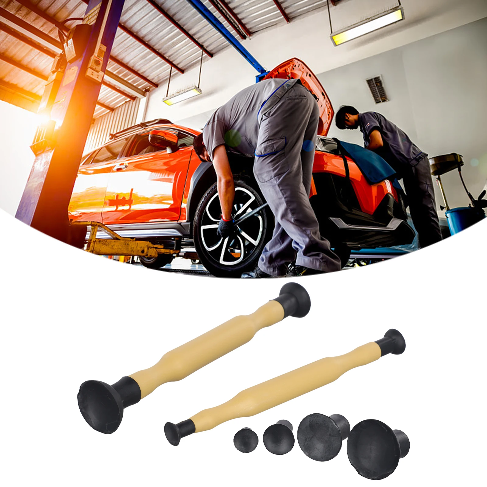 Valve Lapping Tool Set for Engine Valve Grinding with Suction Cups 2 Pieces for Easy Hand Lapping of Automotive Valves