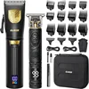 GLAKER Cordless Hair Clipper Kit – Hair Trimmer for Men, Sharp Blades, LED Display, 15 Guide Combs, Travel Case, and Storage 1