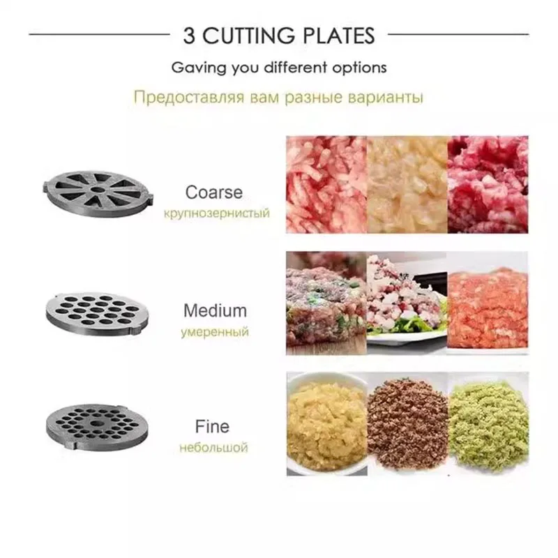 Home Appliances Chopper Sonifer 3000W Electric Meat Grinders Stainless Steel Heavy Duty Mincer Sausage Stuffer Food Processor 5