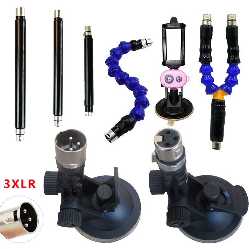 Sex Toy Skeleton Extension Tube 3XLR Sex Machine Double Extension Tube Selfie Sucker Love Machine Attachment Adult Sex Toys
