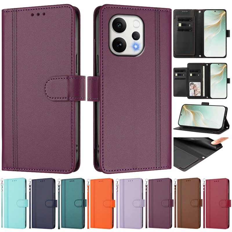 Luxury Leather Flip Case with Multi 9-Card Wallet Cover