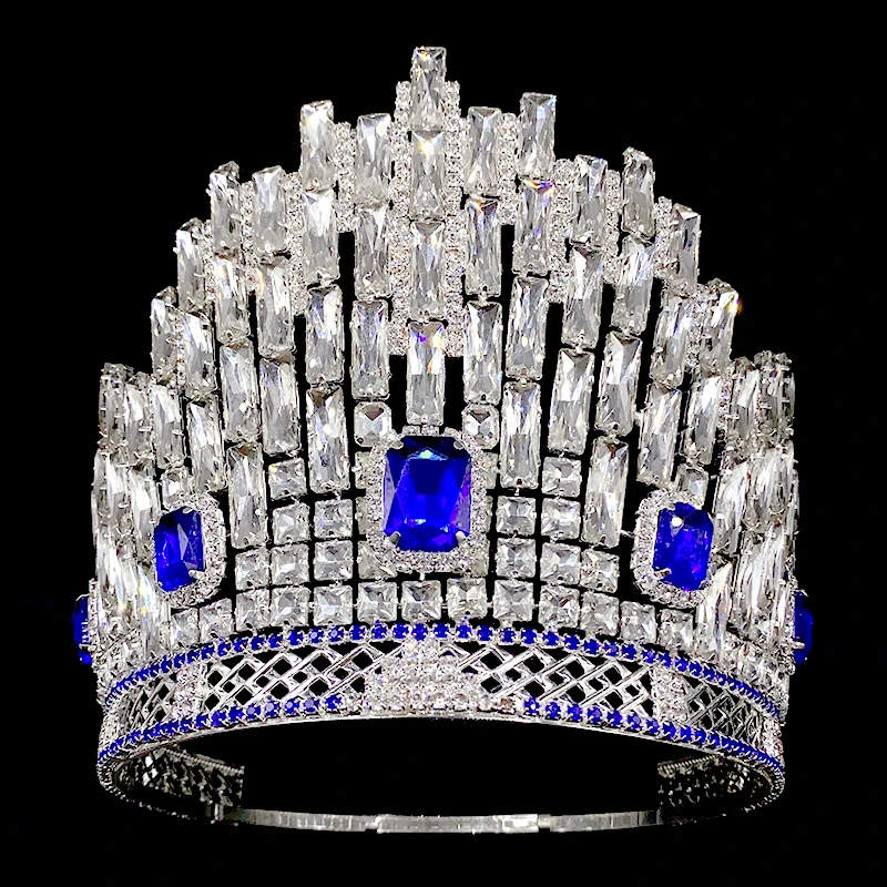 

Levery Design Beauty Pageant Crown For Queens Baroque Crystal Full Crown