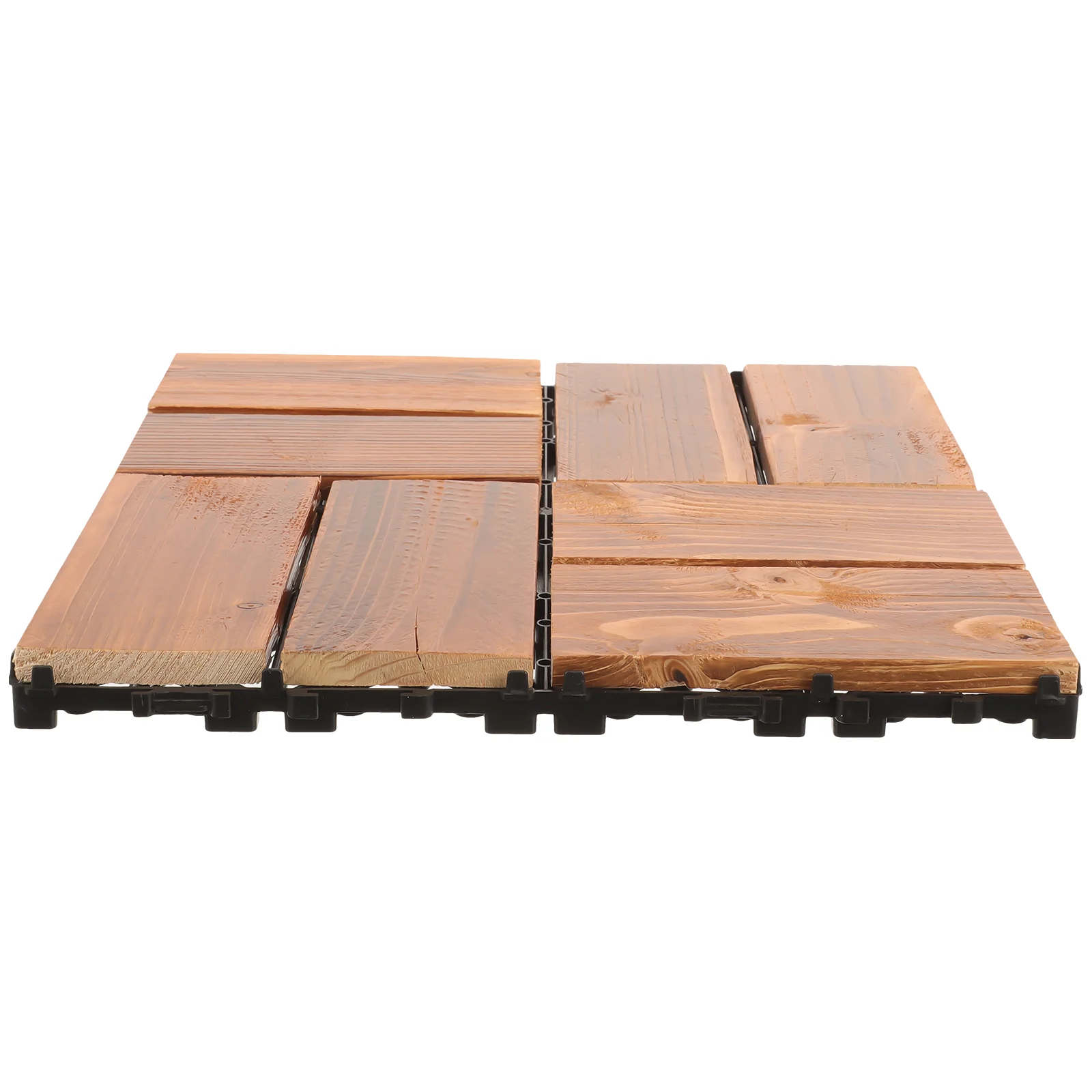 Garden Wood Floor Splicing Tiles Outdoor Interlocking for Walkway