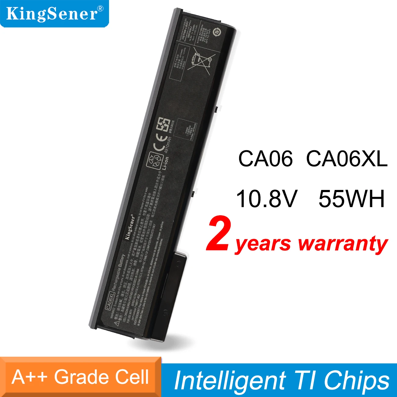 Kingsener Ca06 Ca06xl Bateria do Portátil para hp Probook 640 645 655 650 g0 g1 Hstnn-ib4w Hstnn-db4y 55wh Hstnn-lb4x 718676141 10.8v