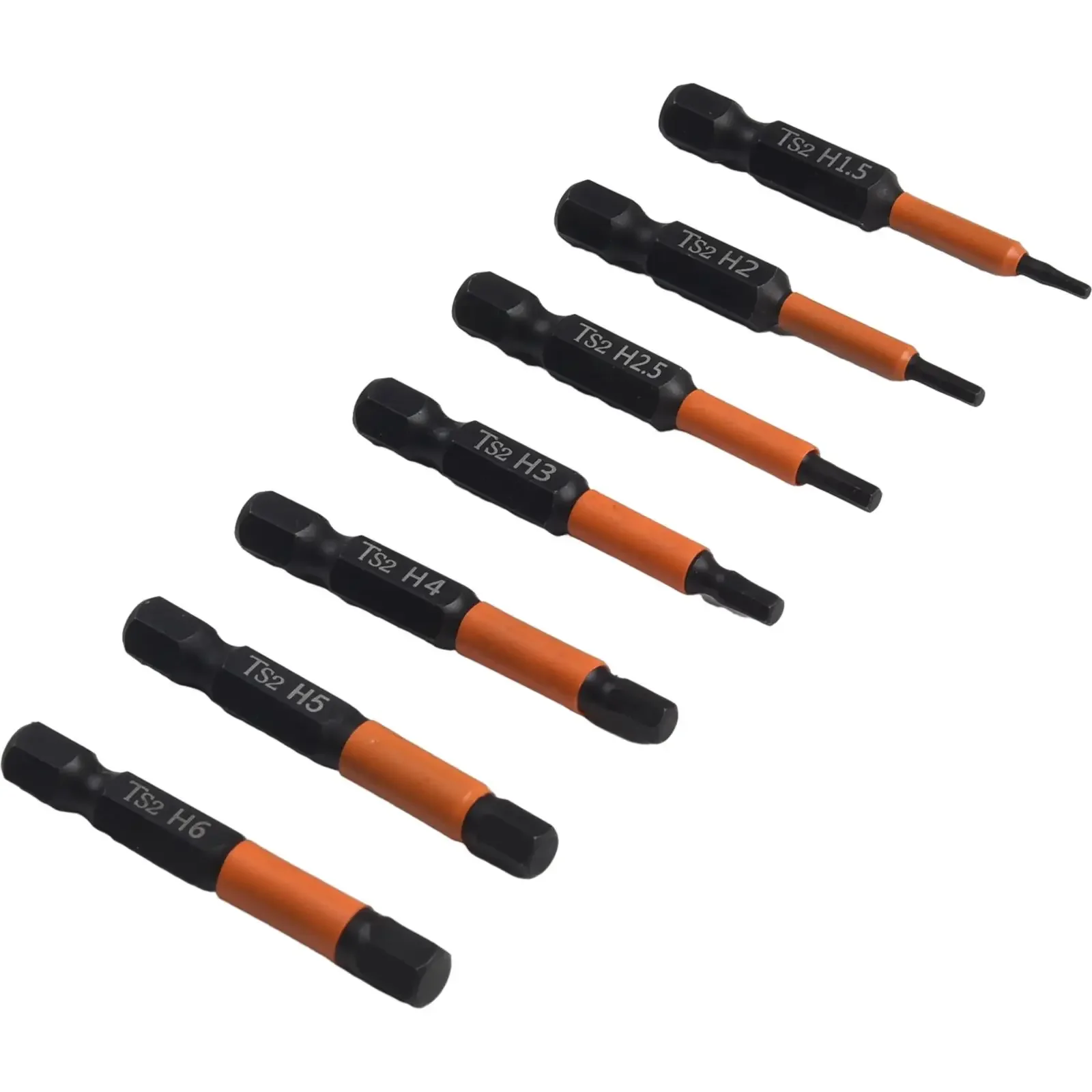 

Bit Set Screwdrivers Drill H1.5 H1.5-H6 H2.5 50mm Length 6.35mm Shank 7 Pcs Hex Head Wrench Magnetic 1/4 Shank