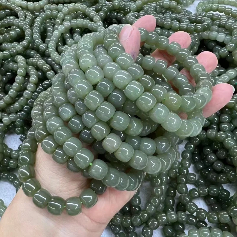 

Natural Qinghai Material Lake Green Goods Joker Women Hetian Jade Bracelet Wholesale