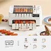 Automatic Rotating BBQ Grill, MultiFunction Skewer and Hot Pot Cooker for Home Use, Quick Cook Device,  Easy Clean Appliance, 5