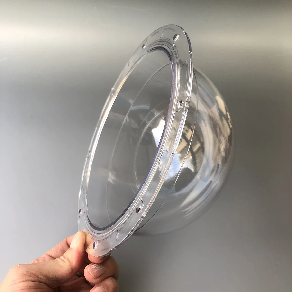 Surveillance Security CCTV Camera Dome Cover 5.7 Inch 187x95mm Half Ball Hemisphere Plexiglass Clear Cover For Panasonic Camera