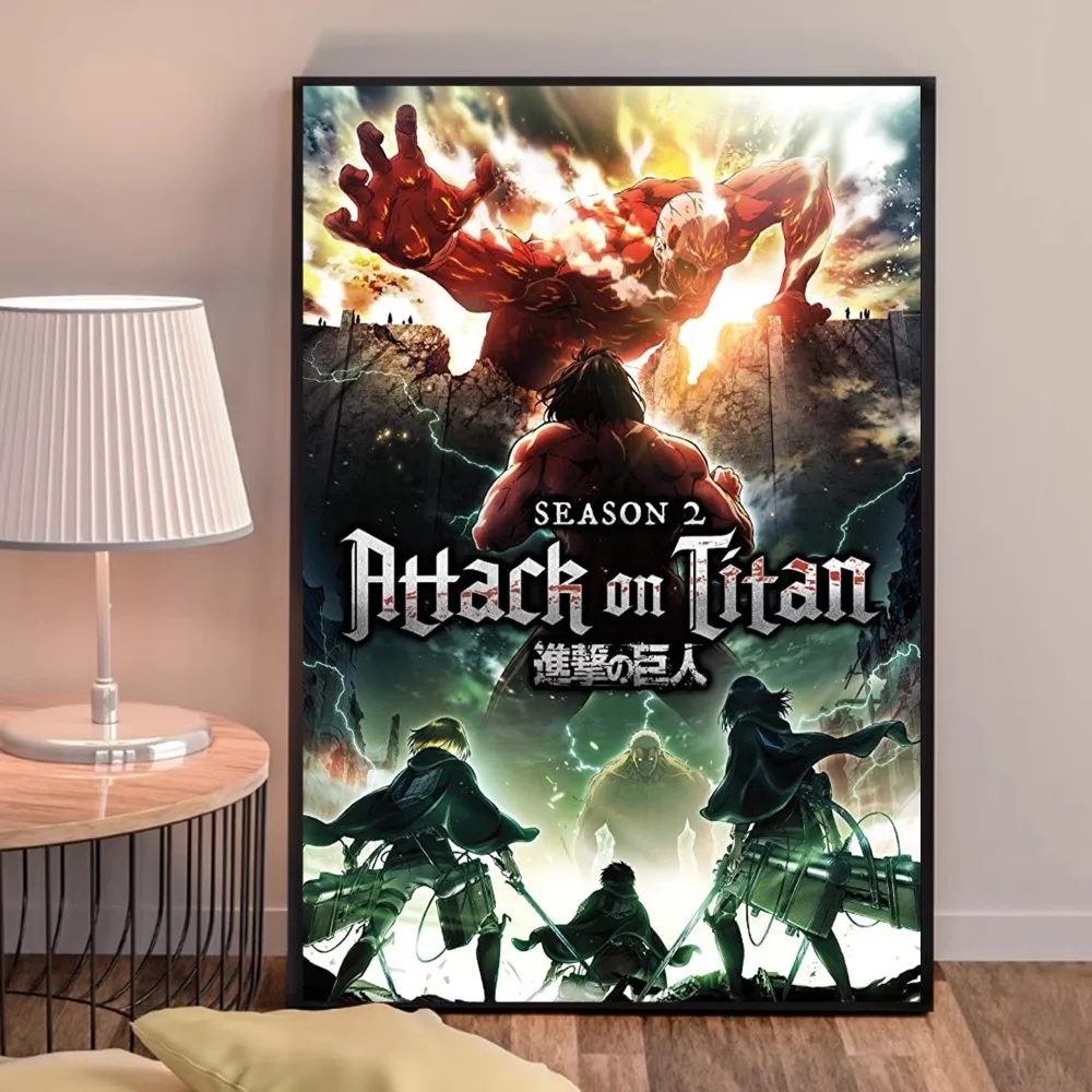 Anime Poster Attack on Titans Poster HD Quality Prints Wall Art Painting Study Home Decor