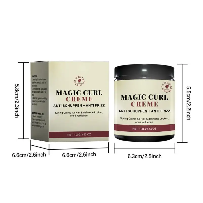 Style Curling Cream Defining Hair Cream Touchable Moisturizing Definer Curl Defining For Adults Friends Beautician