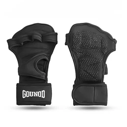 GOUNOD Workout & Training Gloves - Fitness & Weightlifting Hand Protector - L (BLACK)