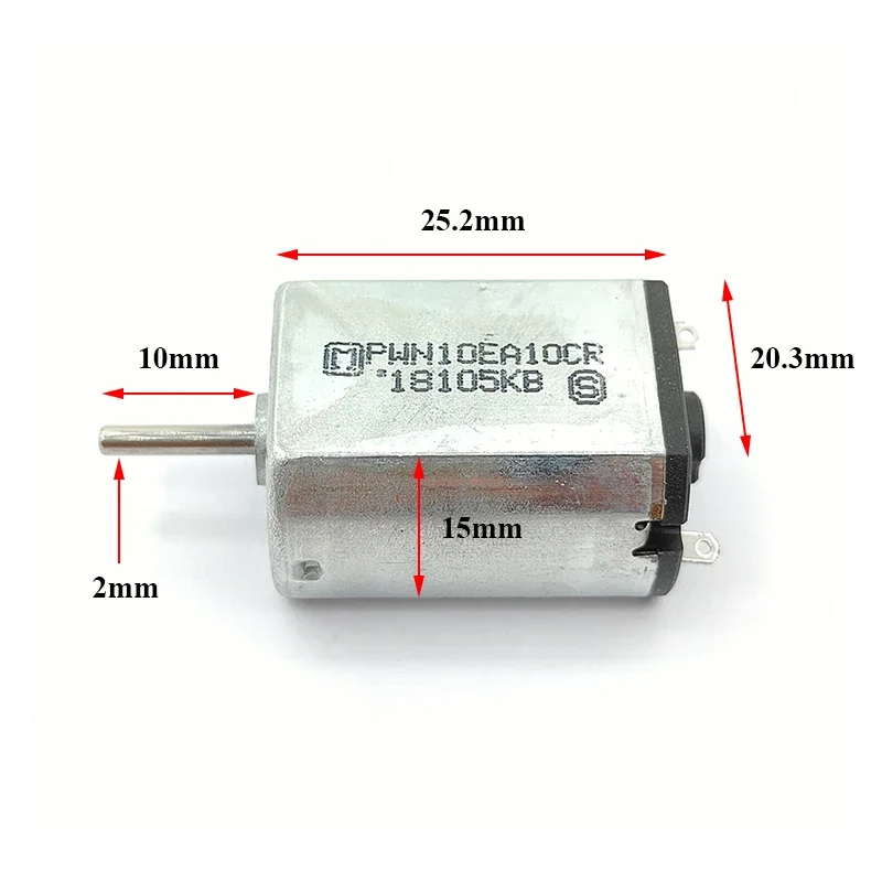 PWN10EA10CR 미니 130 고속 DC 전기 모터 6V 9V 12V 12500RPM 20mm 직경 DIY 취미용 장난감 자동차 보트 모델용