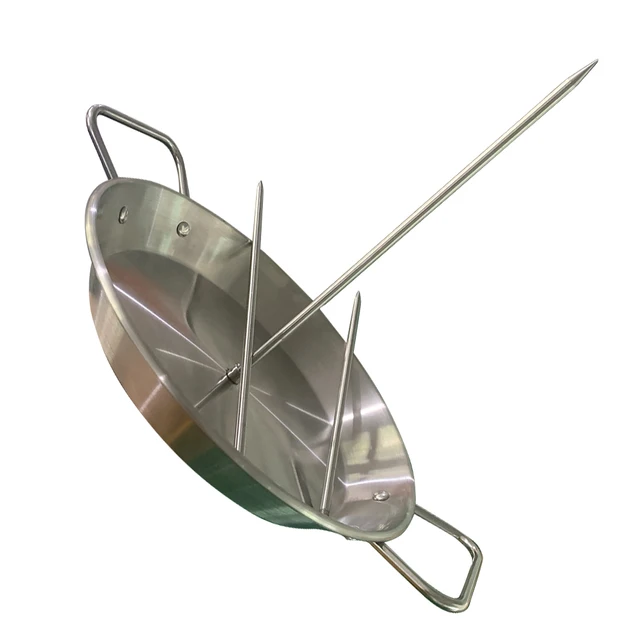 Rozsdamentes Acél Függőleges Nyárs Bbq Nagy Teherbírású Stand Up Grill Sült Csepp Serpenyő Csirke Pörkölt Állvány Kültéri Kert - Image 6