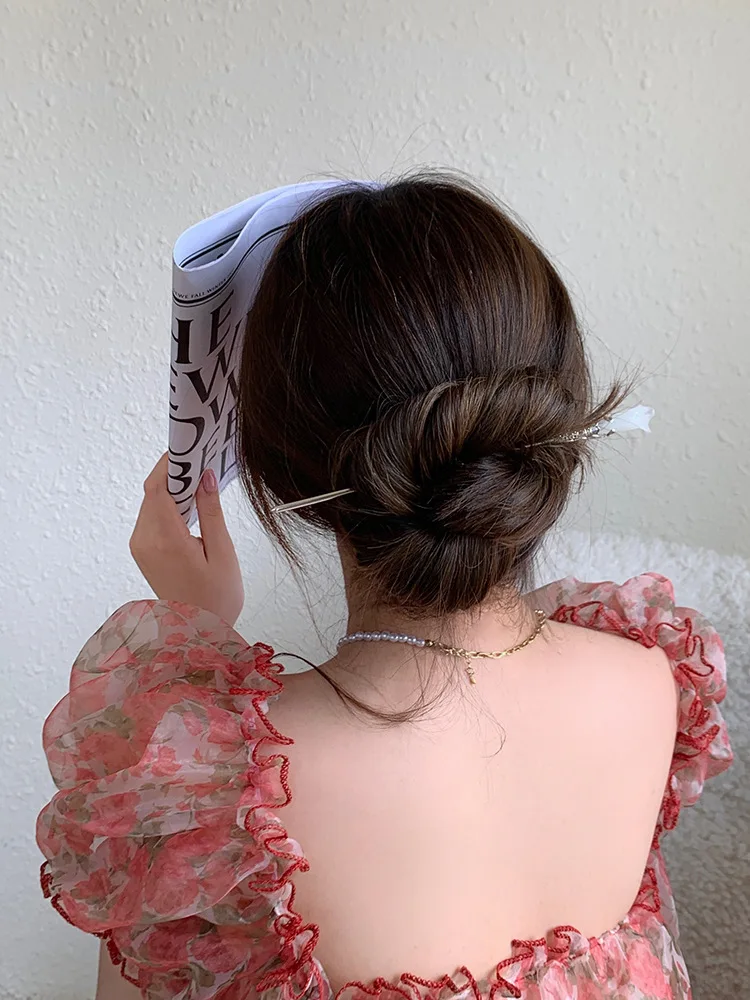 

Women's New Chinese Style hairpin Simple Flower Hair hairpin