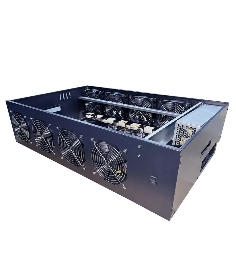 8 GPU 케이스 컴퓨터 머신 선반 CPU 12GPU 온다 메인보드 케이스 스토리지 8GPU 케이스 저소음 GPU 프레임 섀시 서버 컴퓨터용