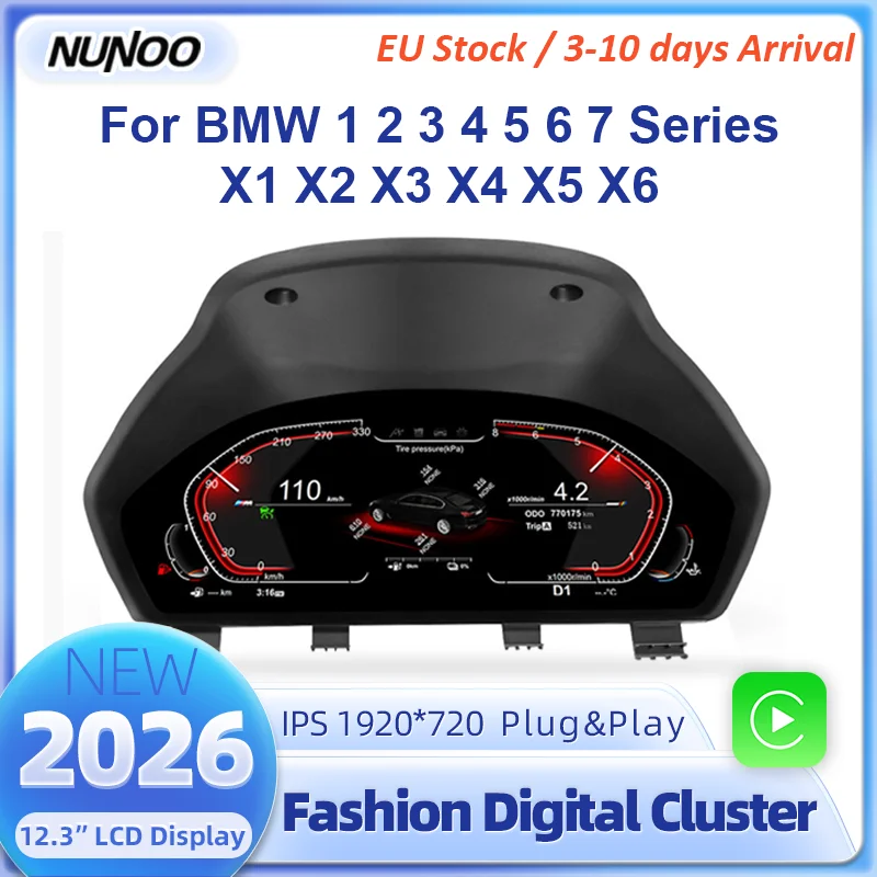 Panel de Instrumentos Digital para BMW Serie 1 2 3 4 5 6 7 X1 X2 X3 X4, Velocímetro F10 E90 E60 F20 1