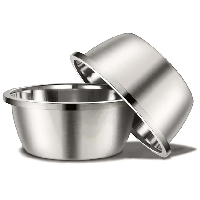448B Stainless Steel Large Dog Bowl High Capacity Stable Metal Water Bowls 448B Stainless Steel Large Dog Bowl High Capacity Stable Metal Water Bowls