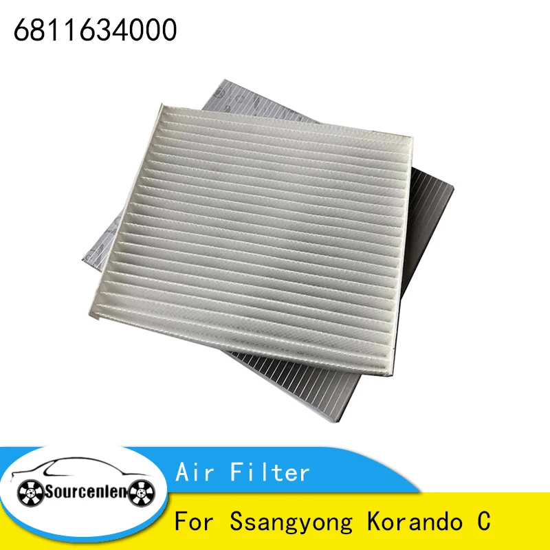 Cabin Air Conditioning Air Filter 6811634000 For Ssangyong Korando C