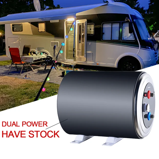 Douche chaude électrique 15L 24V 220V double alimentation, nouvelle conception, chauffage et eau de qualité supérieure, camping-car, extérieur, maison, camping-car 1