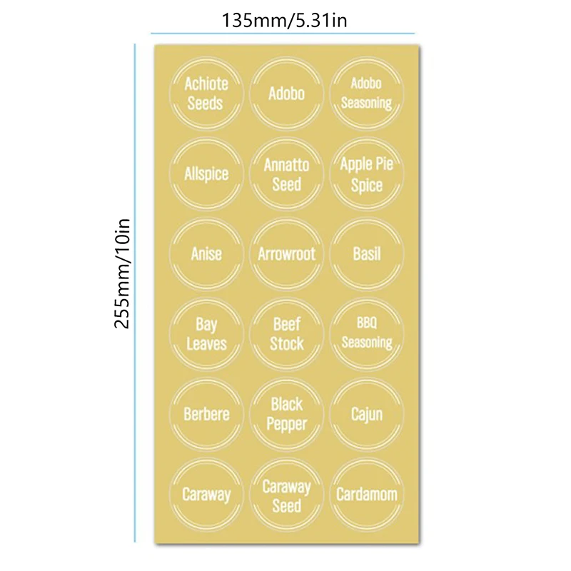 Labels Sticker Clear Waterproof Pantry Stickers Label Pantry Sticker Food Jam Seasoning Jar Self Adhesive Labels Stickers