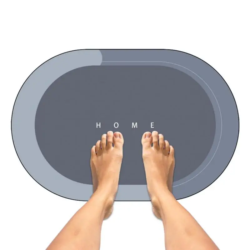 

Diatom Mud Mat Bathroom Anti-slip Mat Super Absorbent Bathroom Floor Anti-slip Mat Toilet Pad Quick-Drying Floor Mat Bath Mat