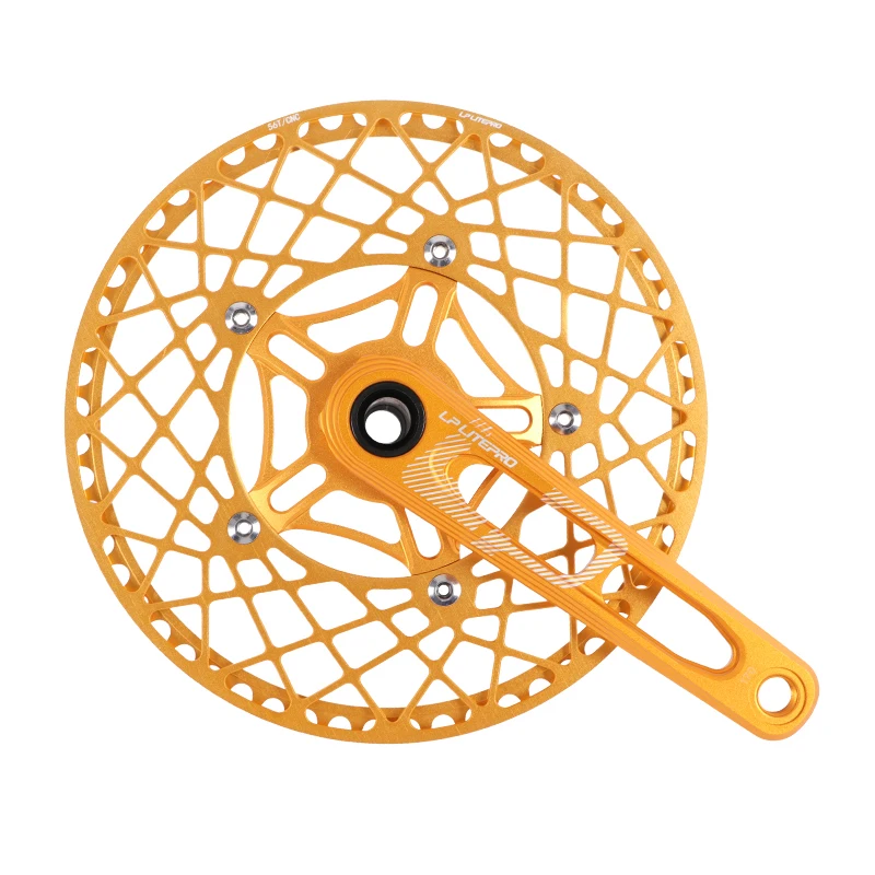 Manivelle Vélo Route Simple Plateau 130BCD 170mm - Aluminium Noir - Pour Vélo Pliant Ou Urbain