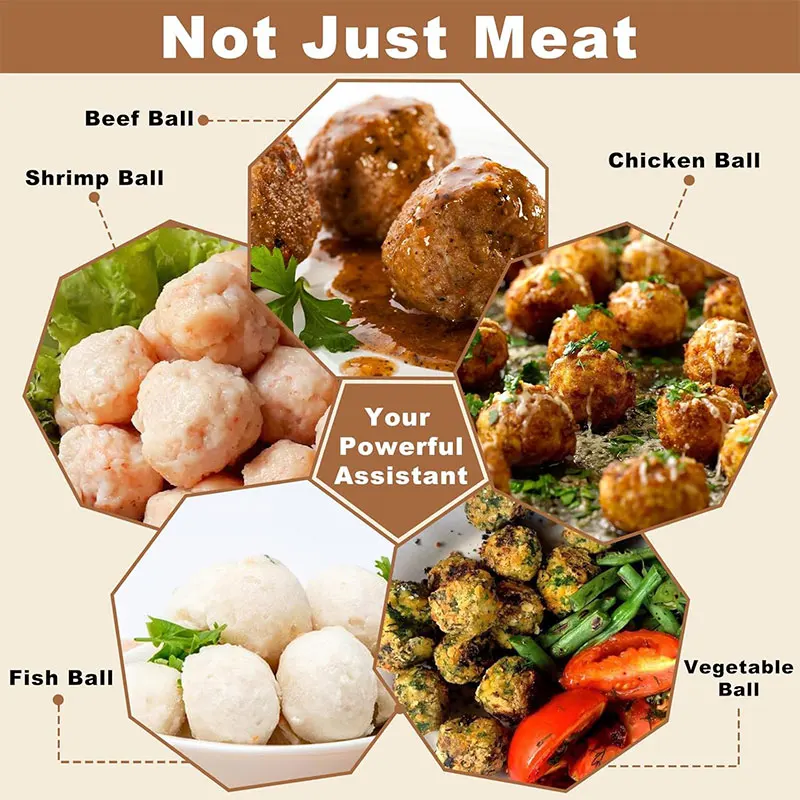 Stainless Steel Meatball Scoop Maker Mold for Fish Beef Easy-Release Non-Stick Rice Ball Dumplings Maker DIY Kitchen Tools meat ball maker dumplings ware