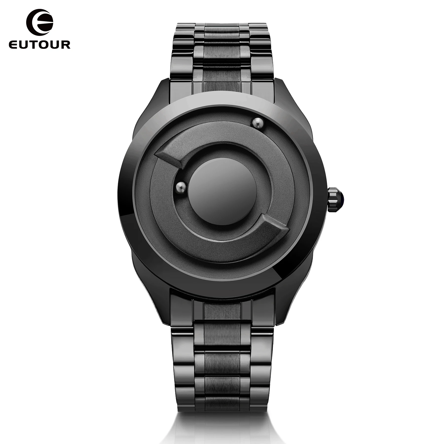 EUTOUR Magnetic Beads Men's Personality Creation Sports Watch Cool Concept Borderless Fashion Design Watch-Stainless Steel Strap concept deju gold acoustic gramophone design classic gift products speaker phone compatible 26x45 cm size gramophone