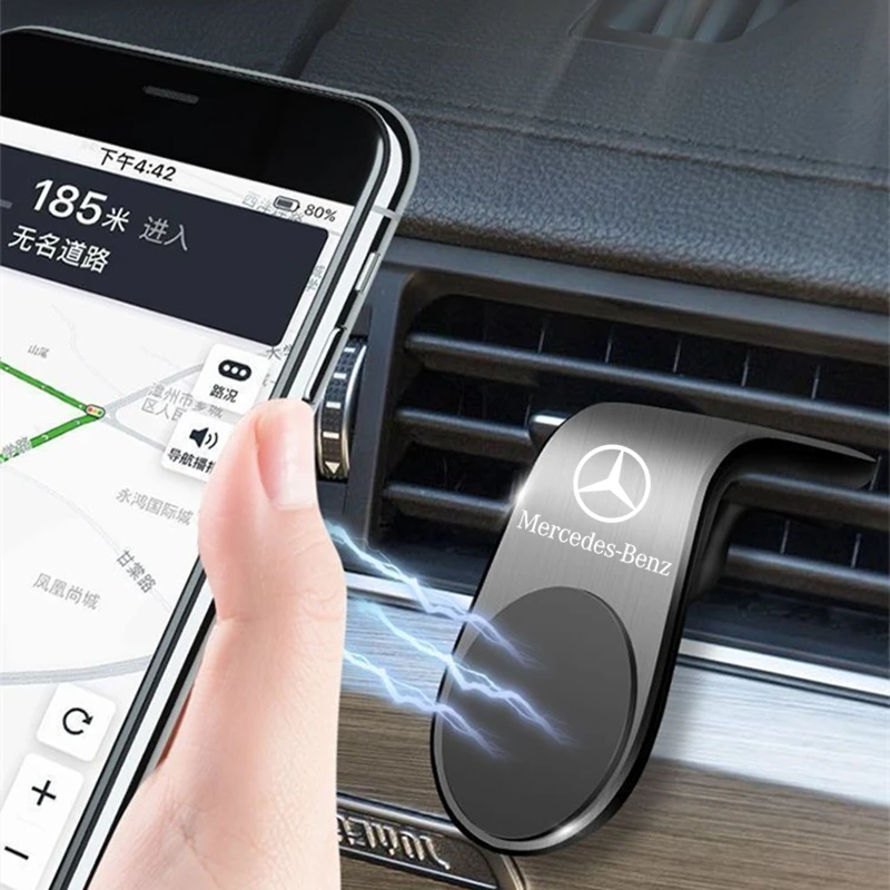 Magnetic Car Phone Holder Air Vent Clip Mount Cellphone GPS Holder for Mercedes Benz New B/C/E Class A Class C200L GLC GLK CLA phone holder,mobile phone holder