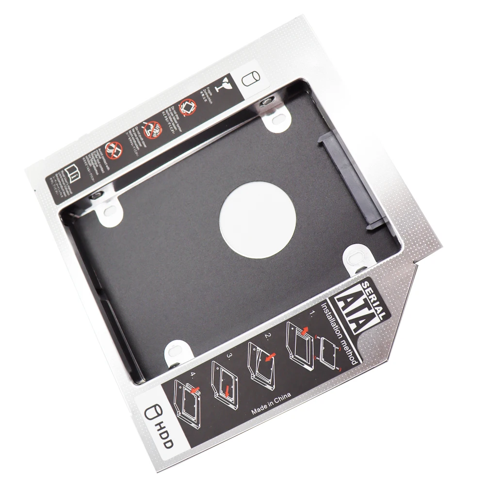 hdd enclosure hard disk case external hard drive housing 9.5mm 12.7mm Aluminum 2nd Second HDD Caddy SATA 3.0 for 2.5'' SSD DVD CD-ROM Enclosure Adapter Hard Disk Drive