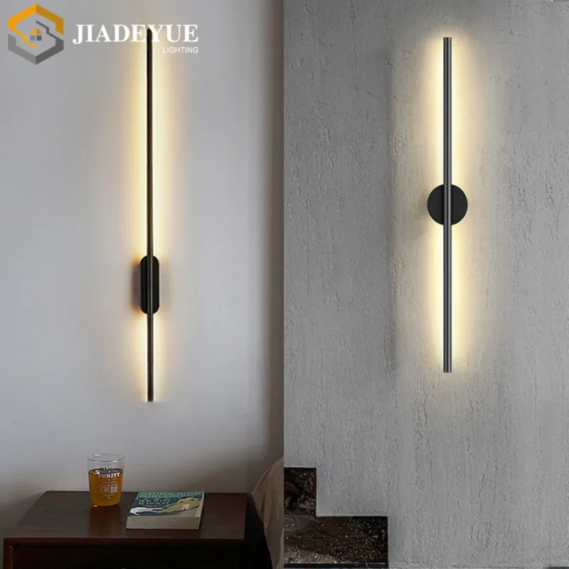 Modern Led Long Wall Lamp Nordic Minimalist Living Room Sofa Tv Bedroom