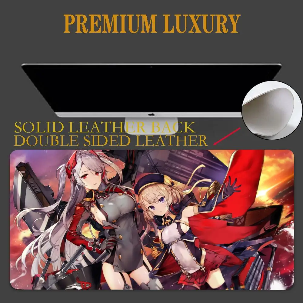 

Azur Lane Mouse Pad Large Size desk tidy Protector Mat PU desk mat Leather Waterproof Mouse Pad Gaming gaming accessories Mousepad PC Accessories