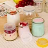 Yogurt Pudding Glass Jar Mini Mousse Drinking Bottle with Lid High Temperature Resistant Homemade Juicing Milk Storage Container 4