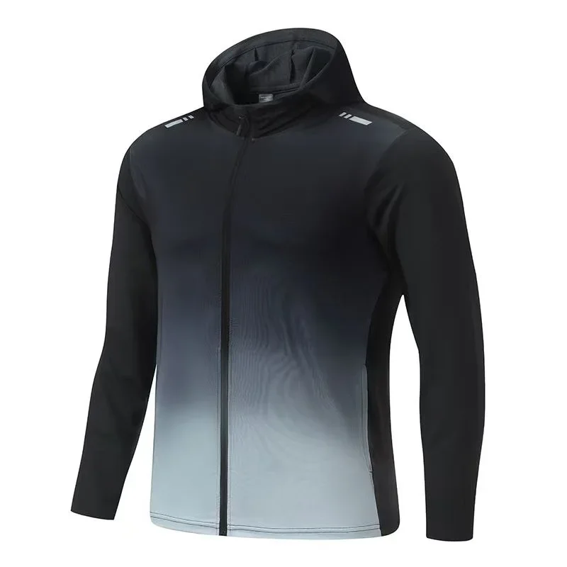 Men's Autumn Winter Sport Jacket Fitness Quick Drying Hooded Running Profesional Morning Training Top Sweatshirt men hooded sweatshirt