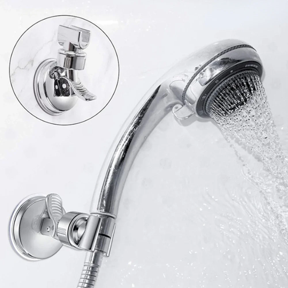 Shower Rack Adjustable Shower Rack Suction Cup Type Lotus Canopy Bracket Handheld Shower Head Bathroom Nozzle Fixed Base Home Pet Clean