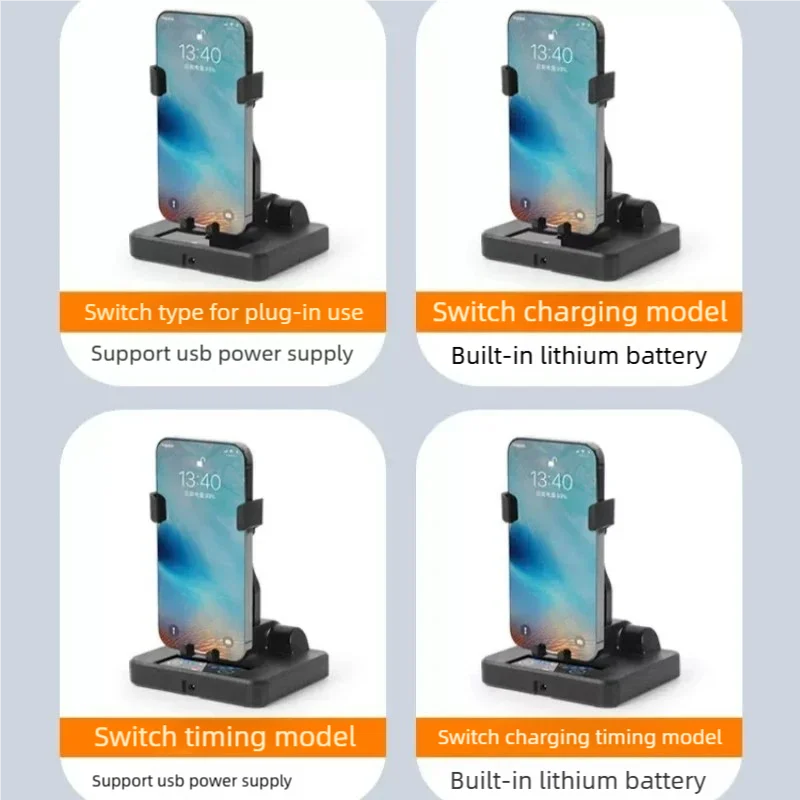 Desk Phone Swing Device Automatic Shake Wiggler Step Mobile Phone Pedometer Brush Stepper Holder Support Smartphone Bracket